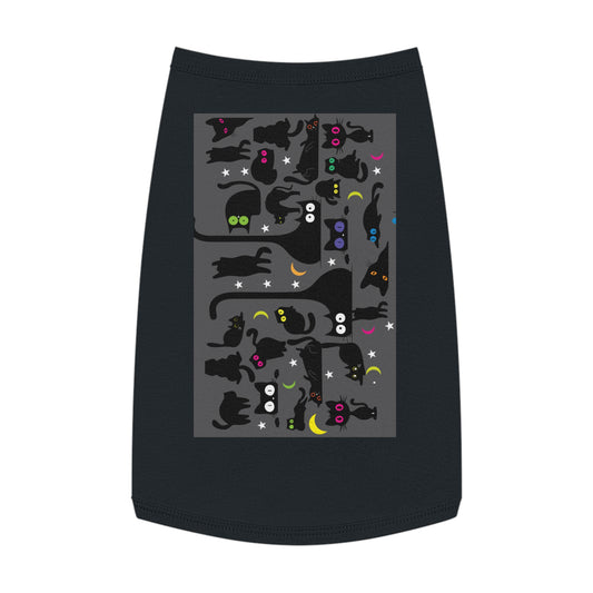 Grey Wicked Whiskers Pet Tank Top