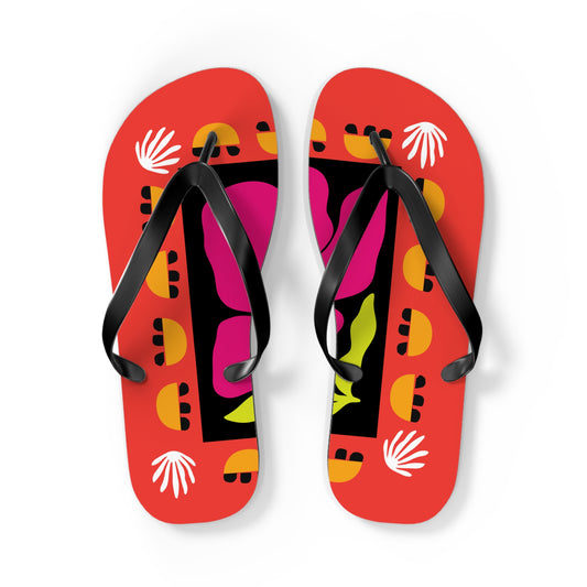 Pink Petal Pop Flip Flops