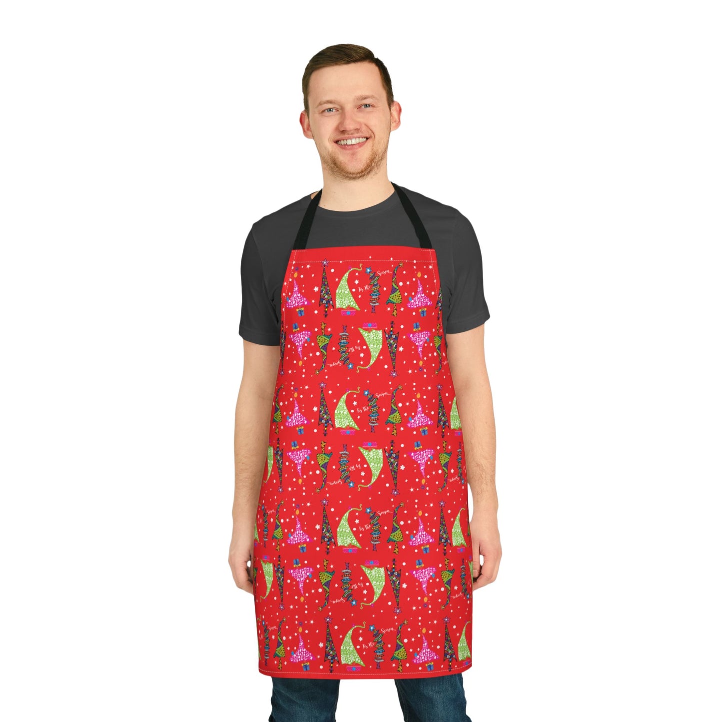 Red 3 Trees Apron