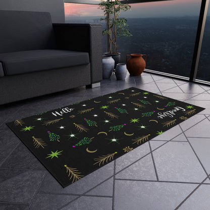 Many Trees  Holiday Tree Outdoor Rug