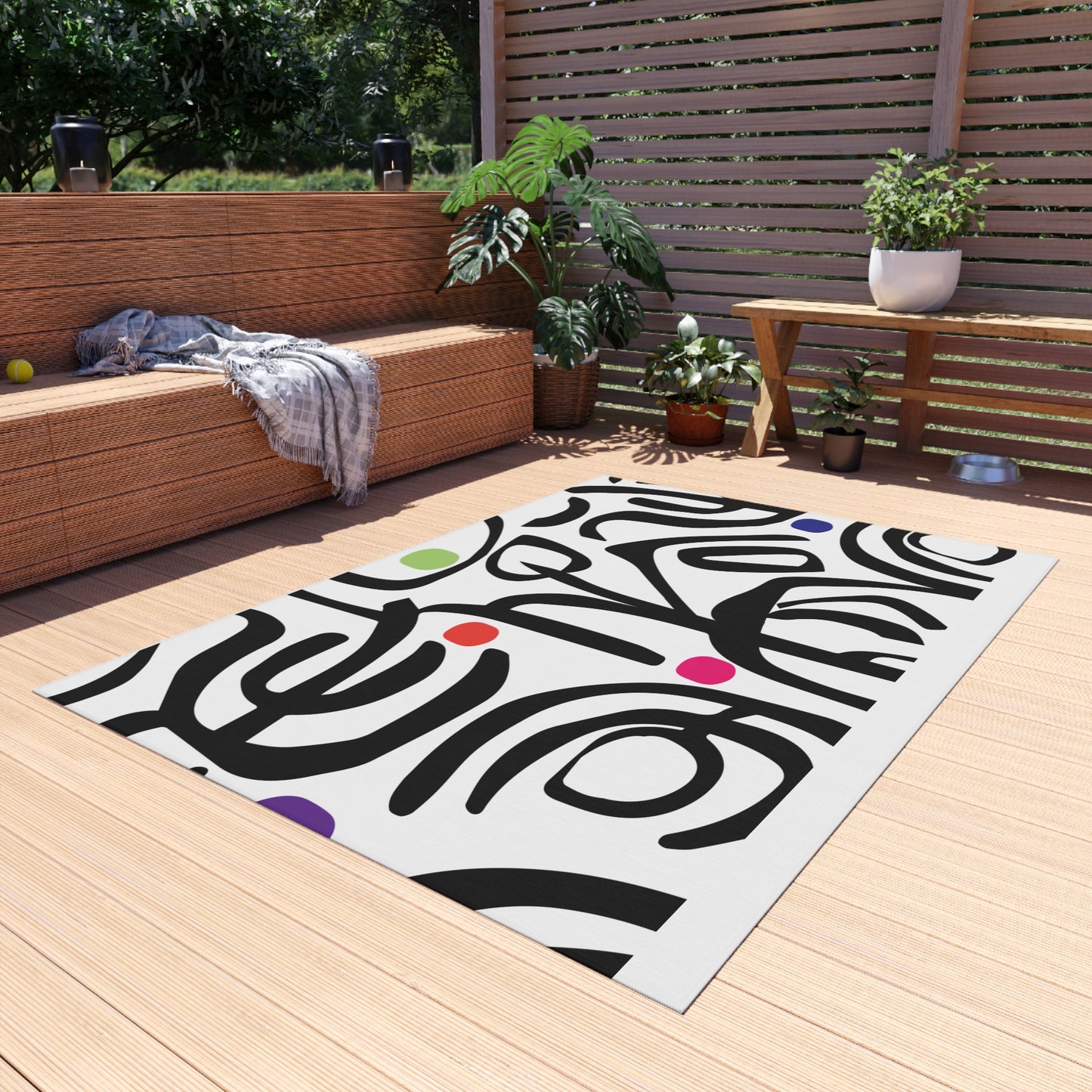 Bold Strokes Outdoor Rug