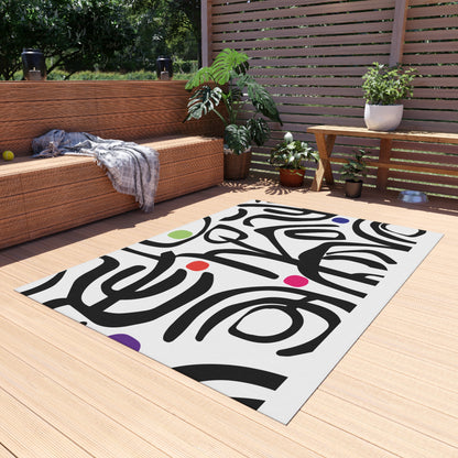 Bold Strokes Outdoor Rug