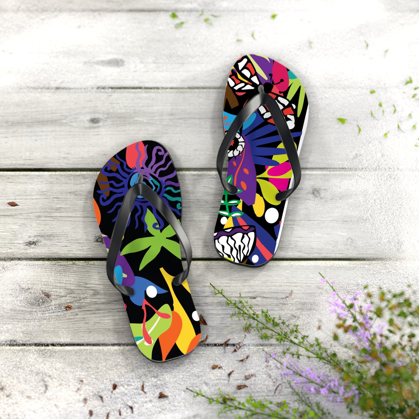 Twilight Bouquet  Flip Flops