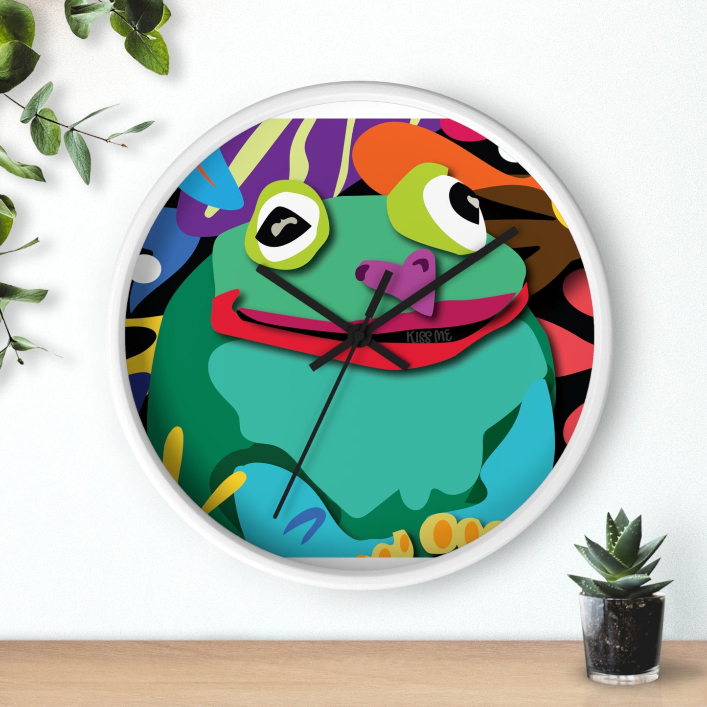 Frogolicious Wall Clock