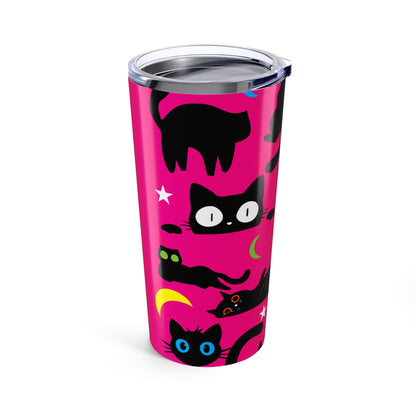 Pink Wicked Whiskers Tumbler 20oz