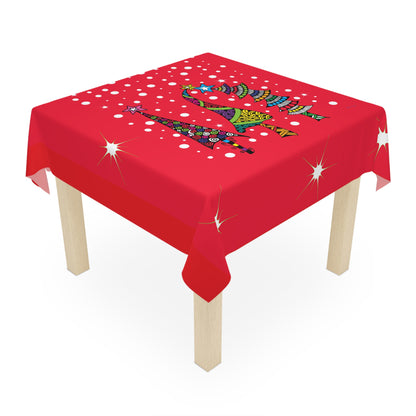 Red # Trees Tablecloth