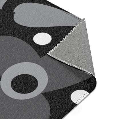 Midnight Mod Flower Area Rugs