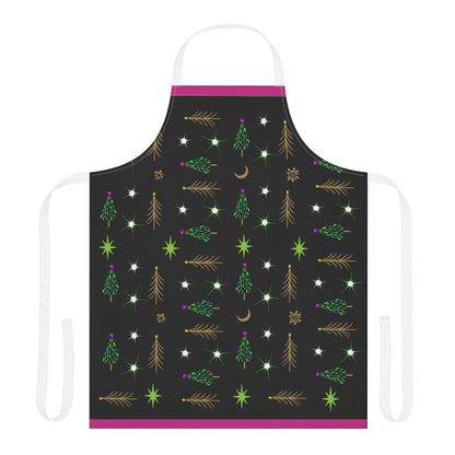 Gold Trees Apron, 5-Color Straps (AOP)