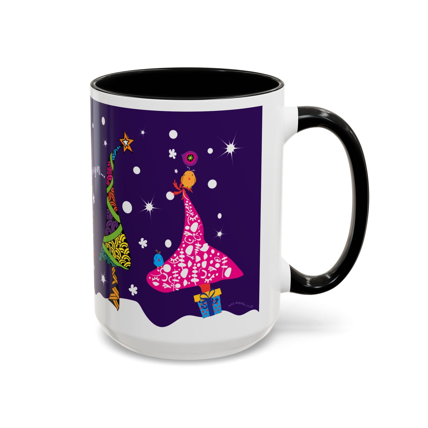 Holiday Trees Accent Coffee Mug (11, 15oz)