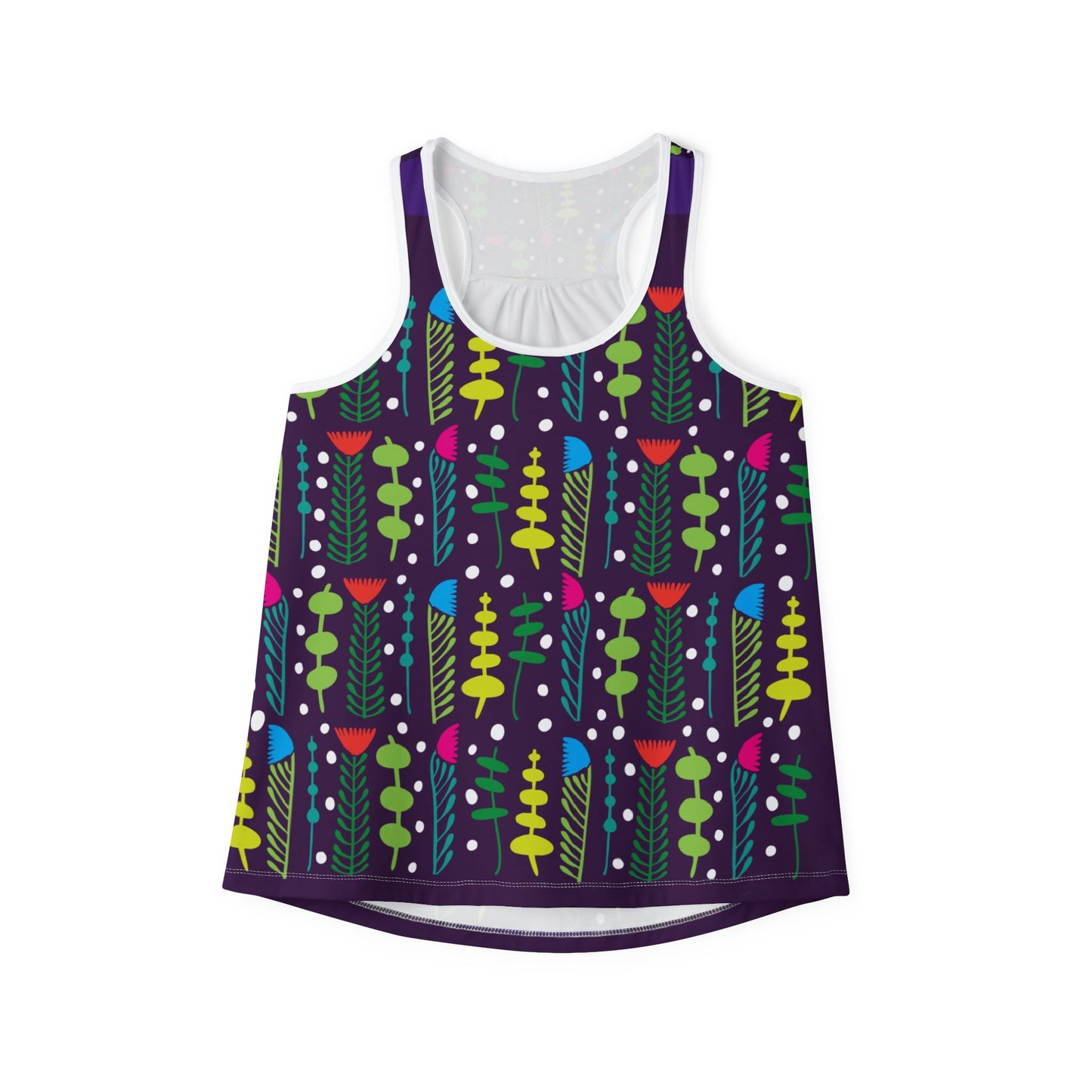 Purple Groovy Garden Women's Tank Top