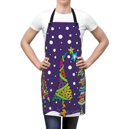 3 Holiday Trees Apron