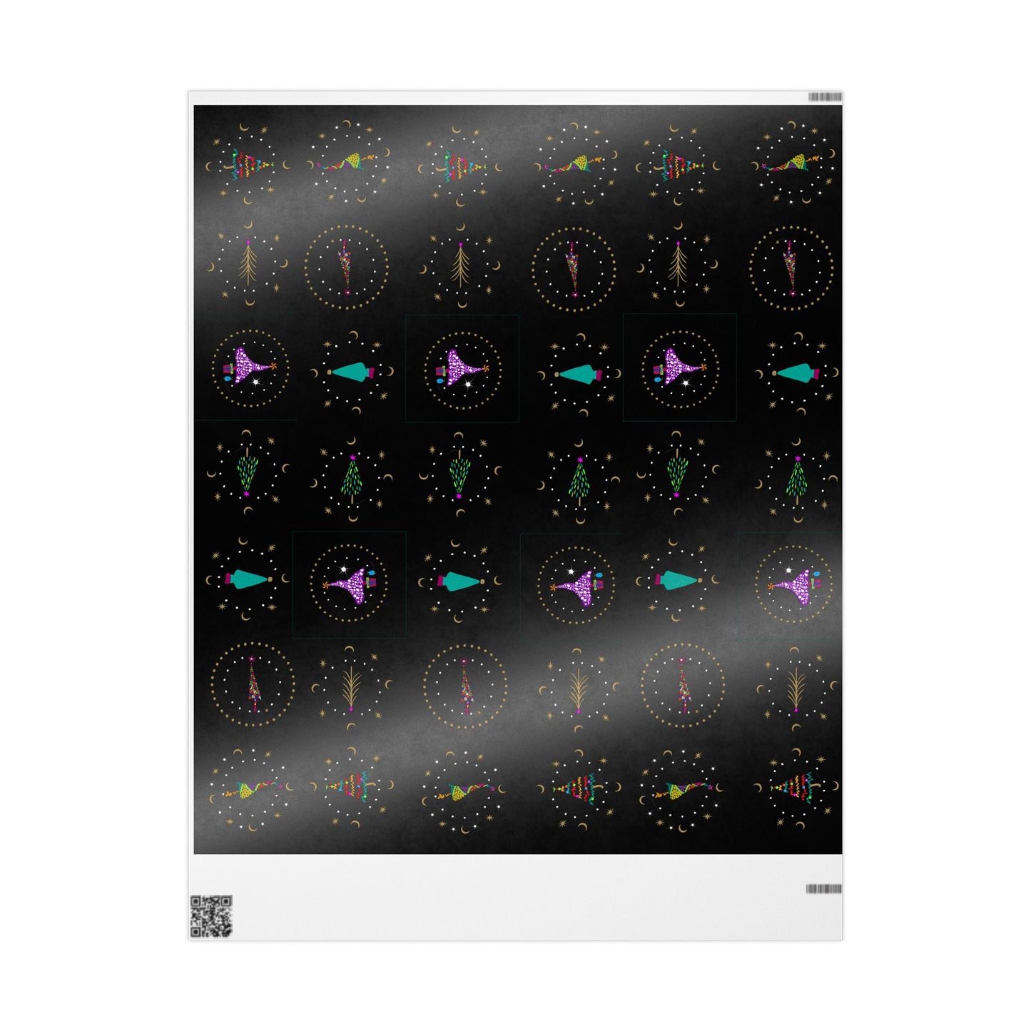 Circle trees Holiday Trees Wrapping Papers