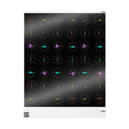 Circle trees Holiday Trees Wrapping Papers