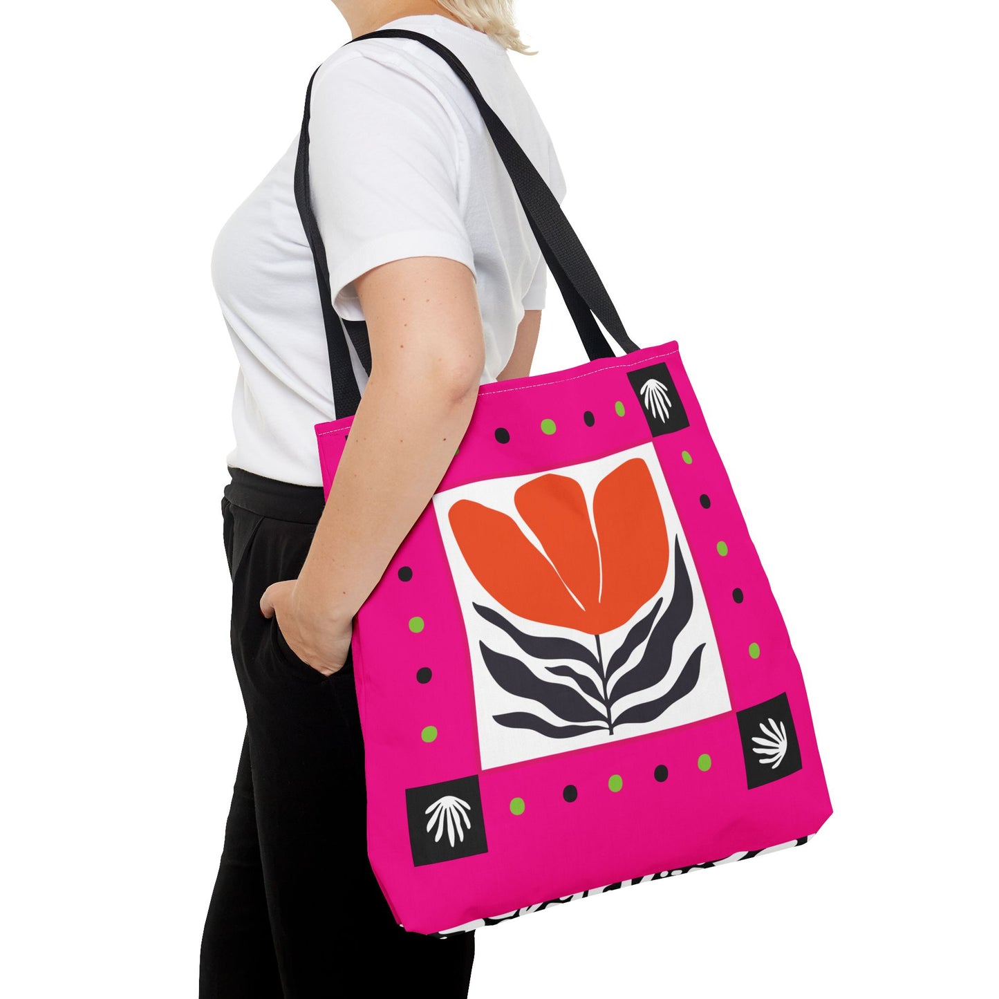 Orange Petal Pop Tote Bag