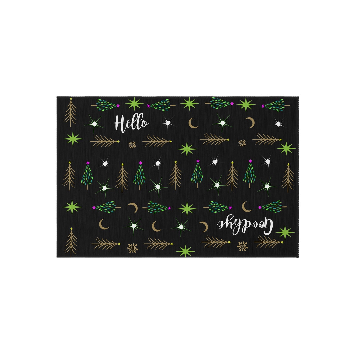 Many Trees  Holiday Tree Outdoor Rug