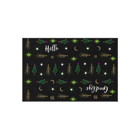 Many Trees  Holiday Tree Outdoor Rug
