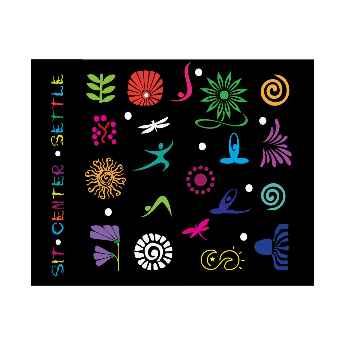 I Love Yoga Matte Horizontal Posters