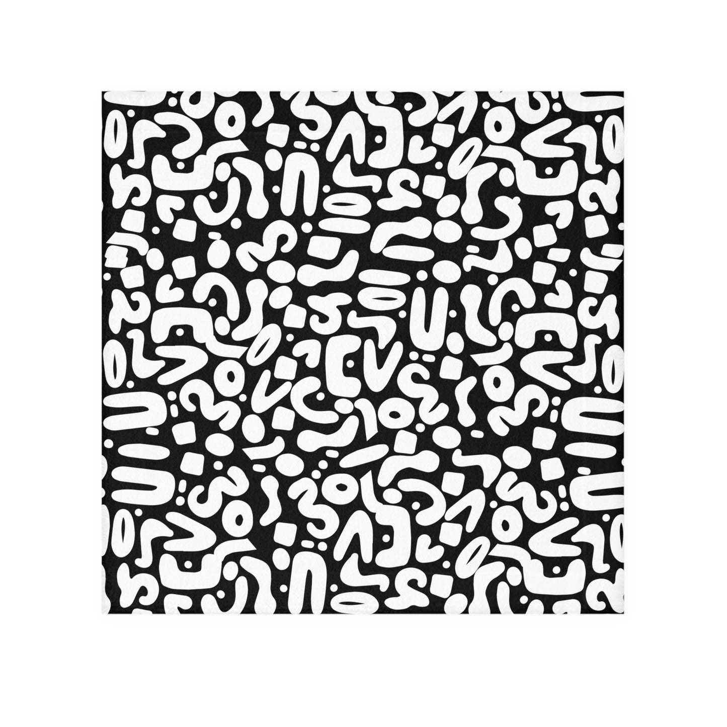 B&W DooDad Face Towel