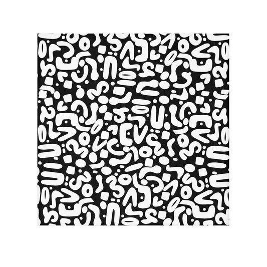 B&W DooDad Face Towel