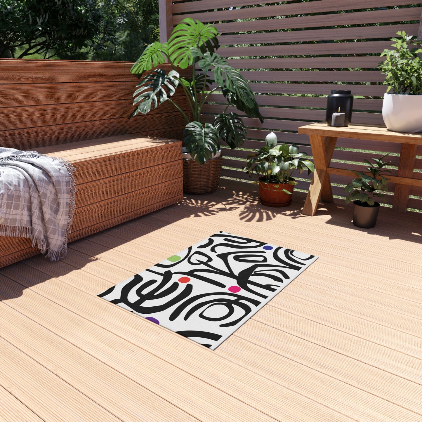 Bold Strokes Outdoor Rug