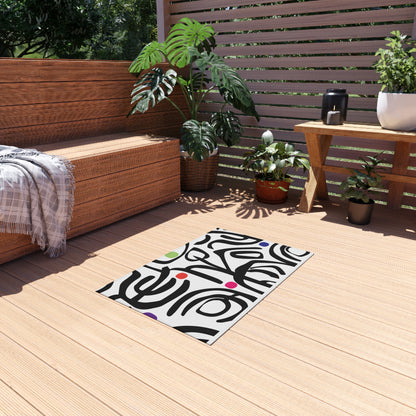 Bold Strokes Outdoor Rug