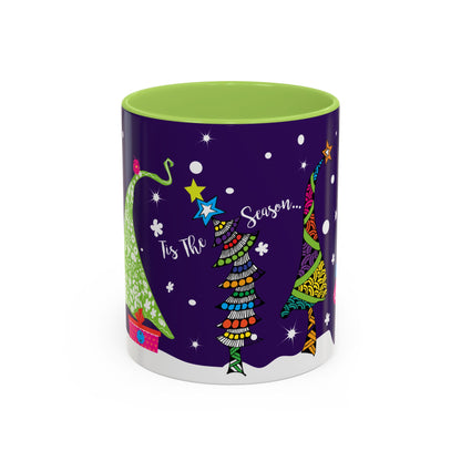 Holiday Trees Accent Coffee Mug (11, 15oz)