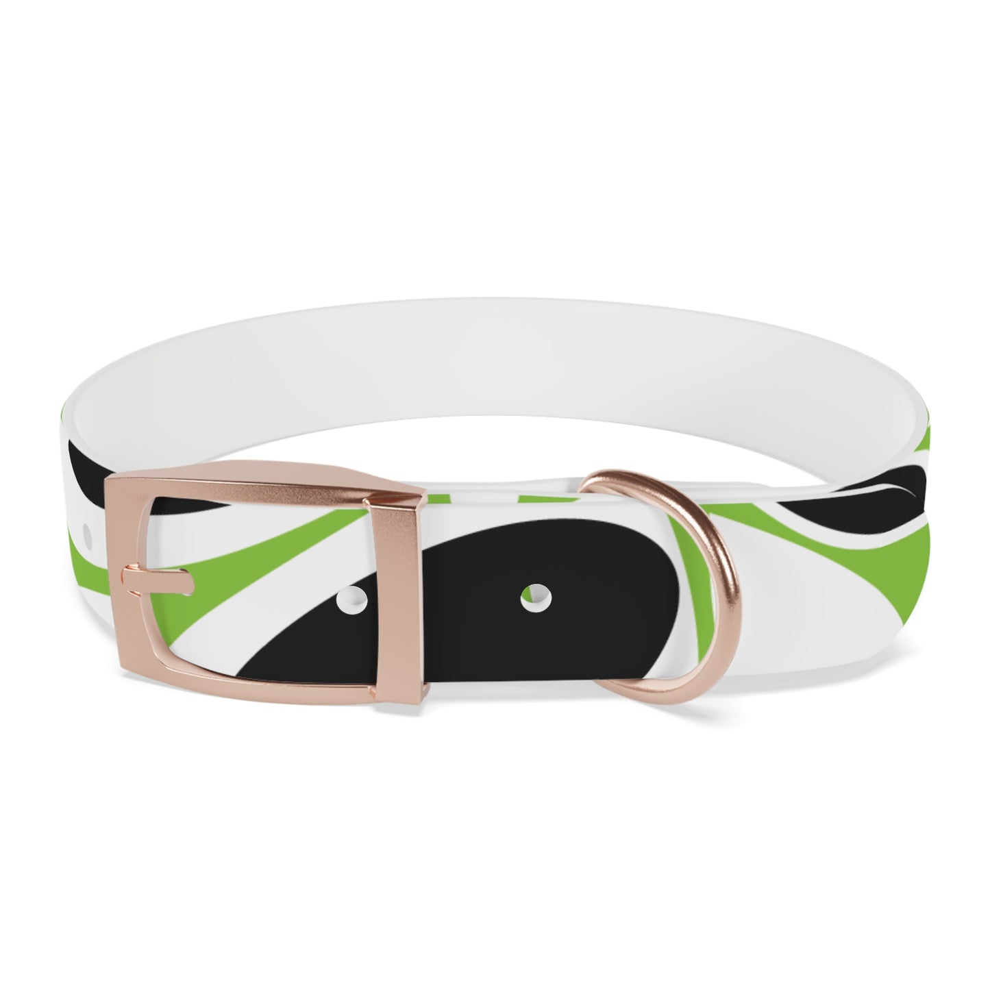 Lime Vivid Petal Edge Dog Collar