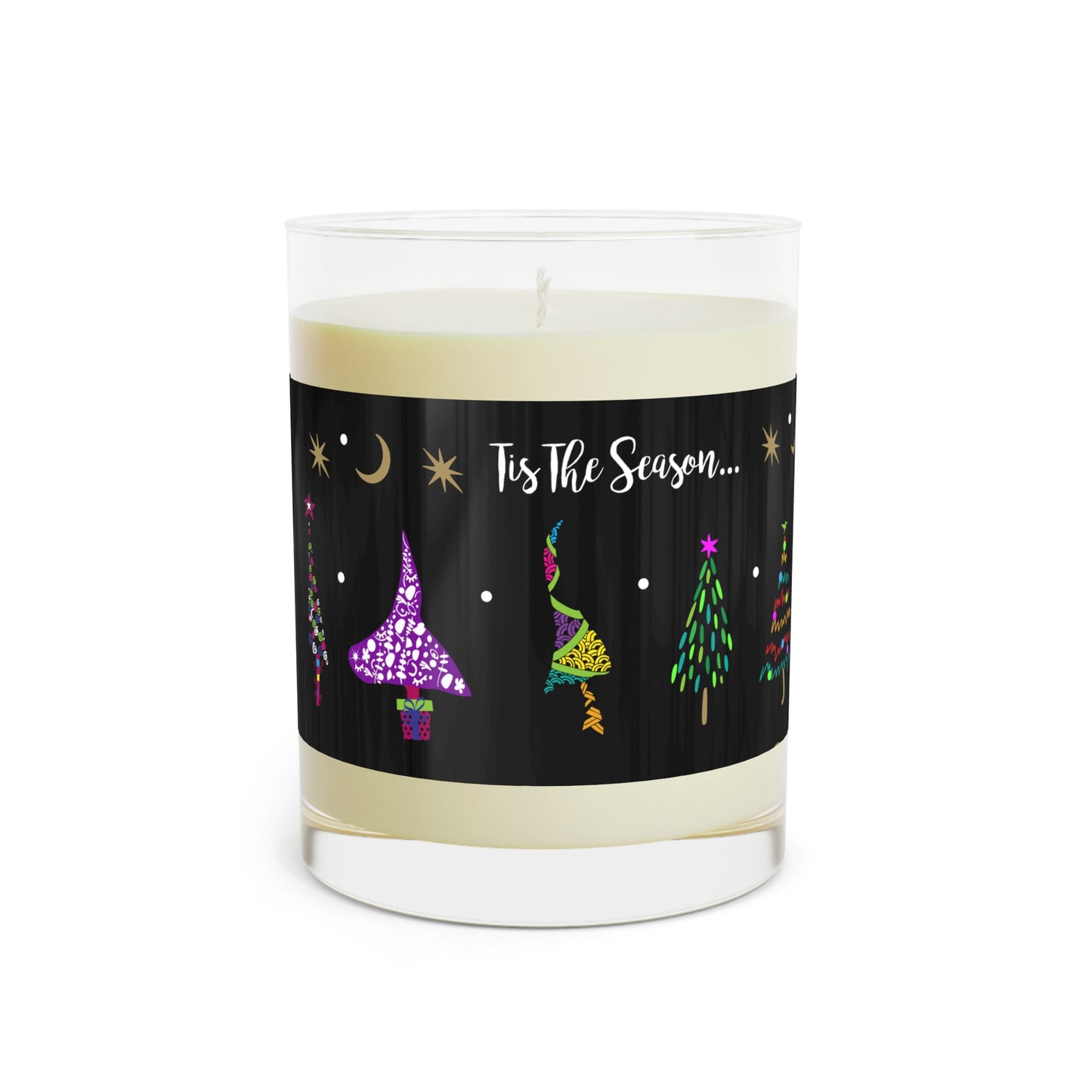 Colorful Trees Scented Candle - Full Glass, 11oz