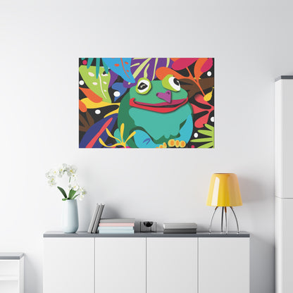 Frogalicous Matte Canvas, Stretched, 1.25"