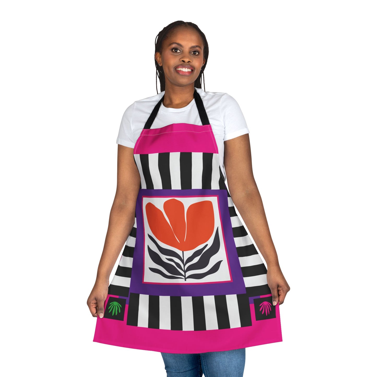 Orange Petal Pop Apron