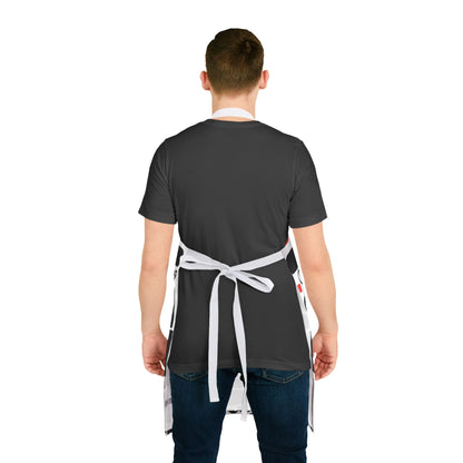 Black & White Twist Apron, 5-Color Straps