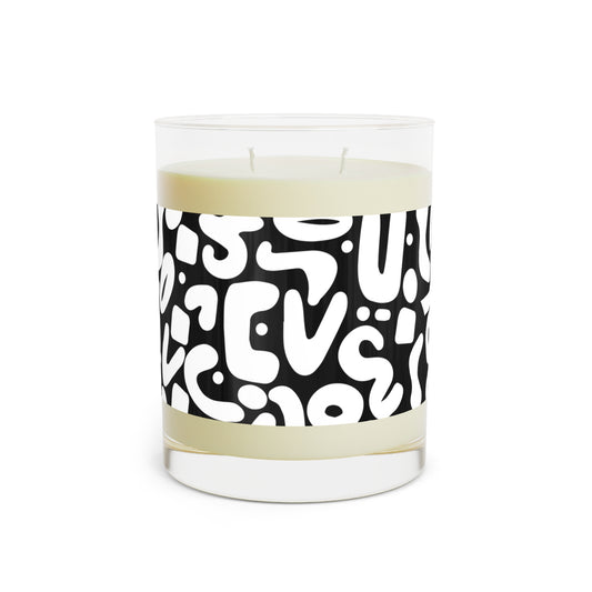 Black & White  DooDad Scented Candle (Full Glass, 11oz)