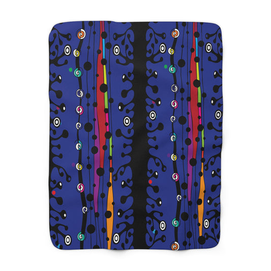 Blue Groove Sherpa Fleece Blanket