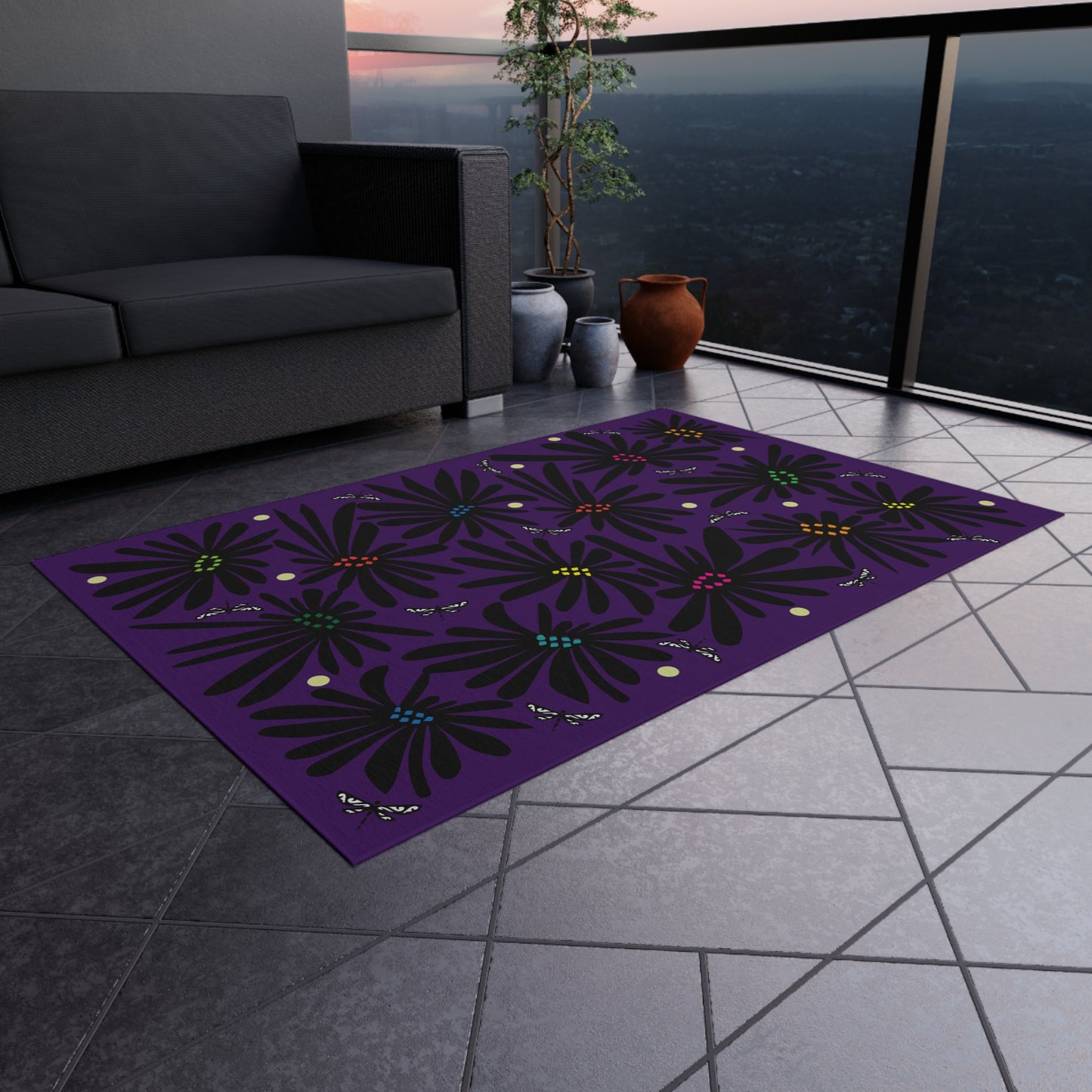 Velvet Petals Outdoor Rug