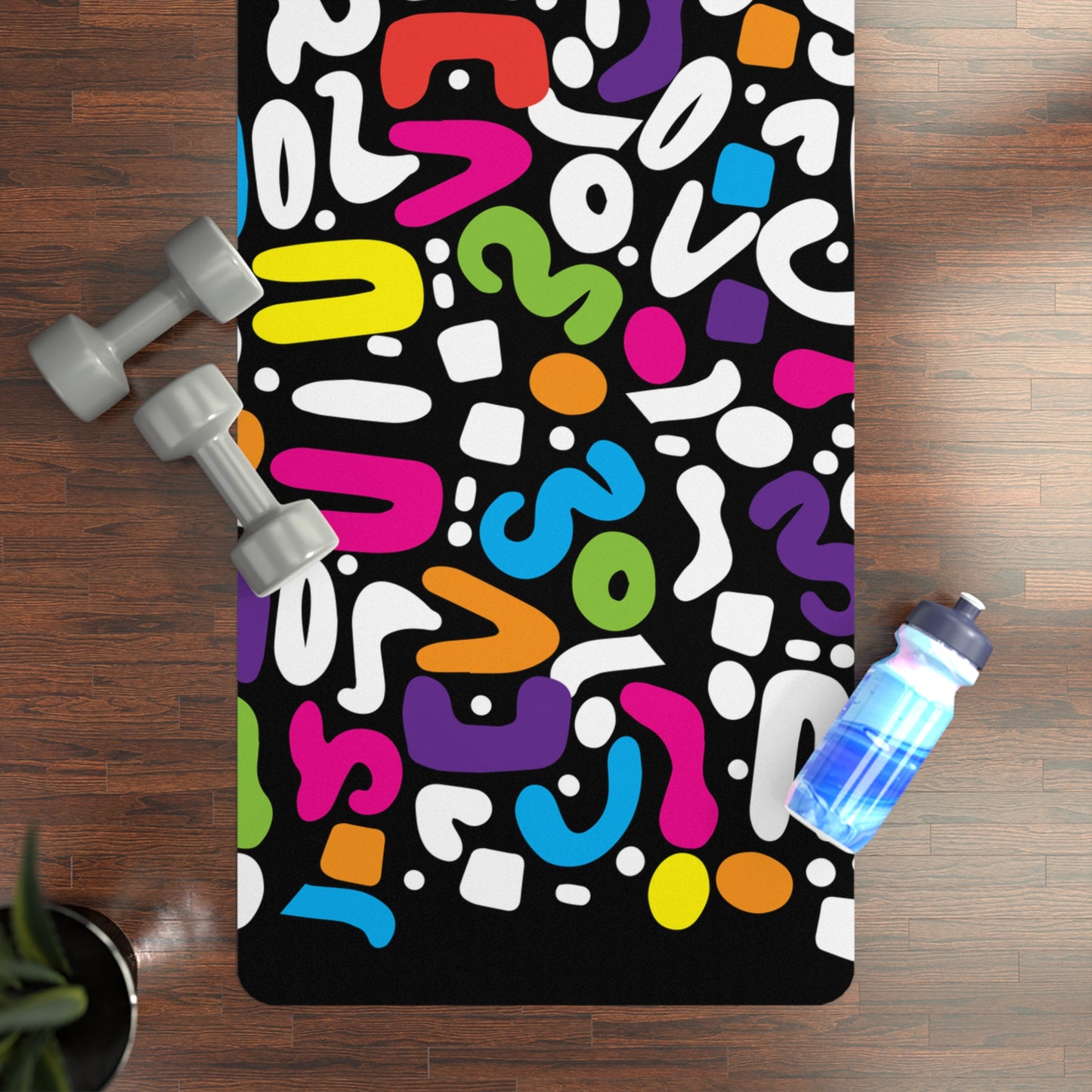 Color Doo Dads Rubber Yoga Mat