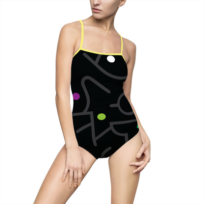 Pop Dots of Color Women's One-piece Swimsuit