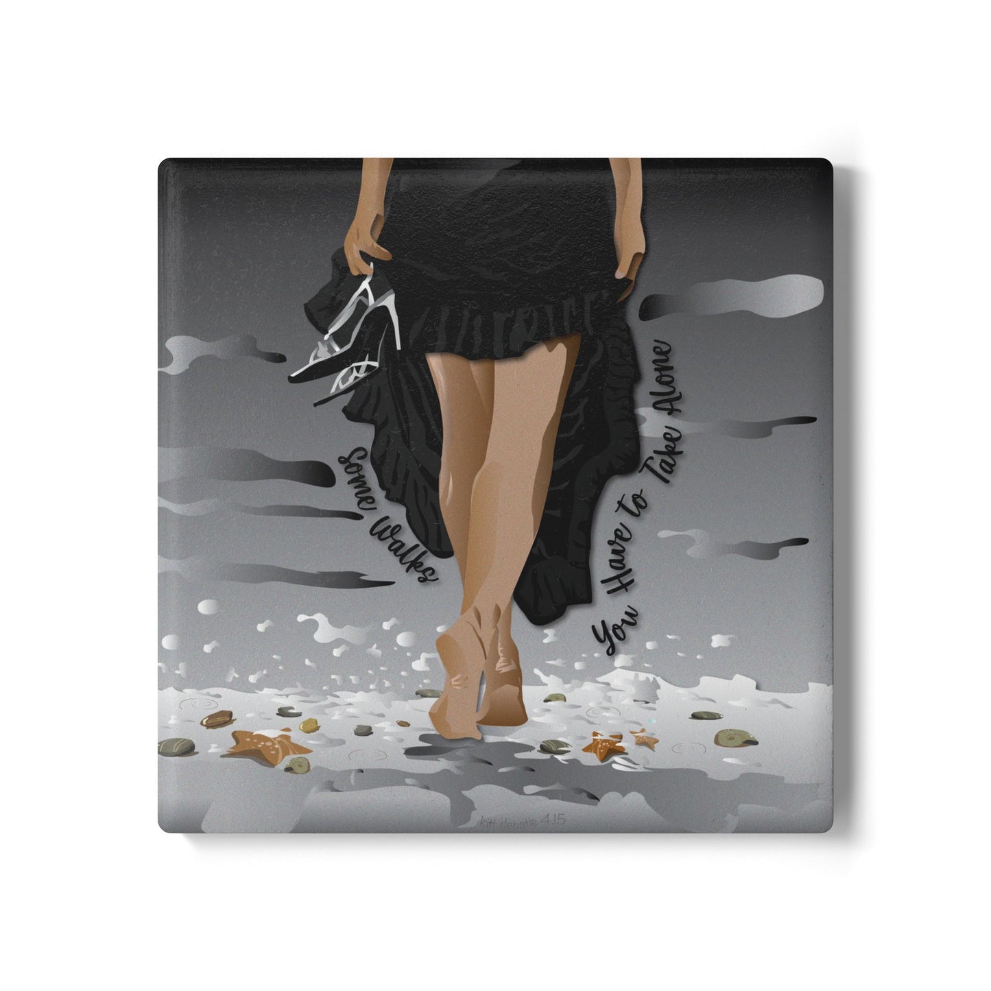 Some Walks Ceramic Coaster