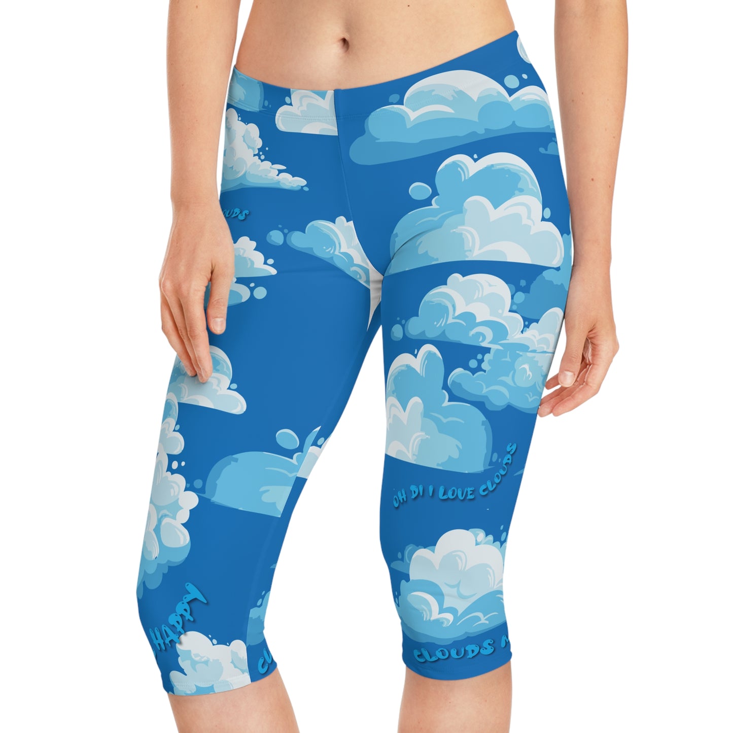 In The Clouds Women's Capri Leggings