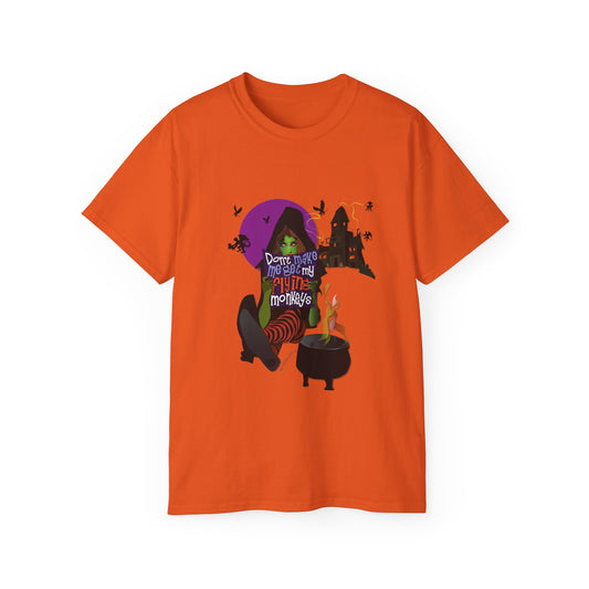Don't Make Me Get My Monkeys Cotton Tee