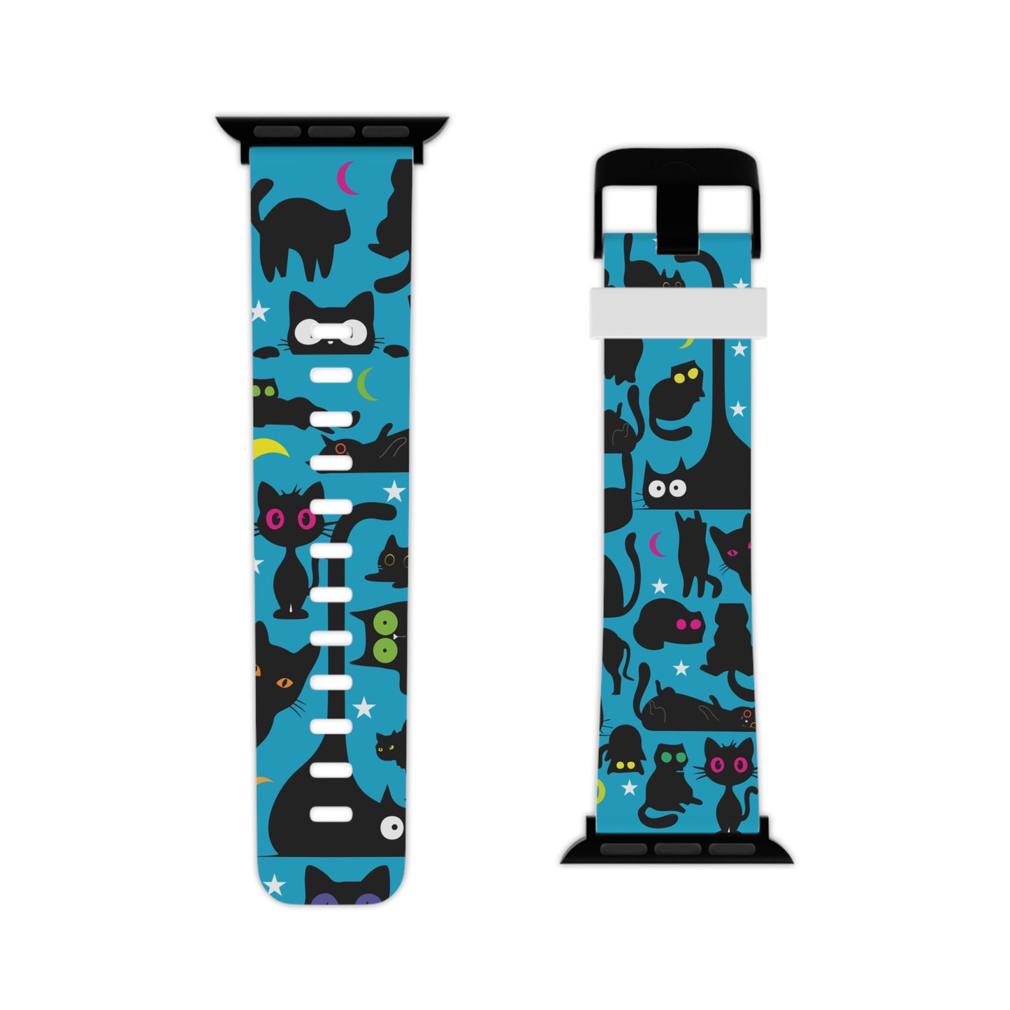 Blue Wicked Whiskers Watch Band for Apple Watch