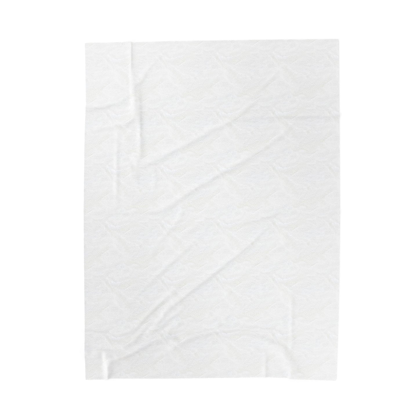 Grey Mod Flower Velveteen Plush Blanket
