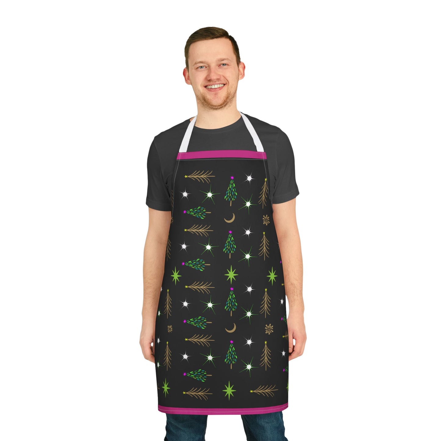 Gold Trees Apron, 5-Color Straps (AOP)