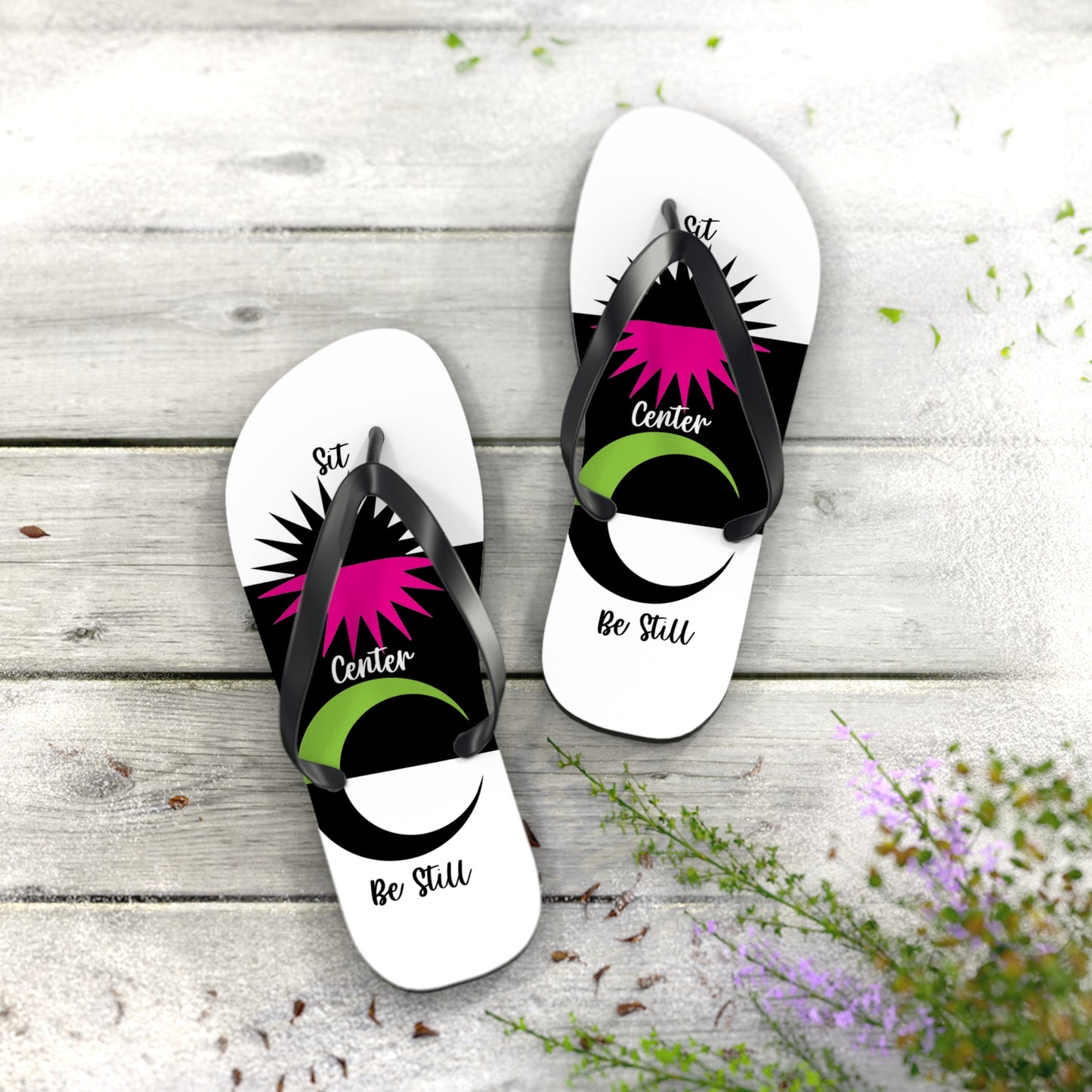 I Love Yoga Flip Flops