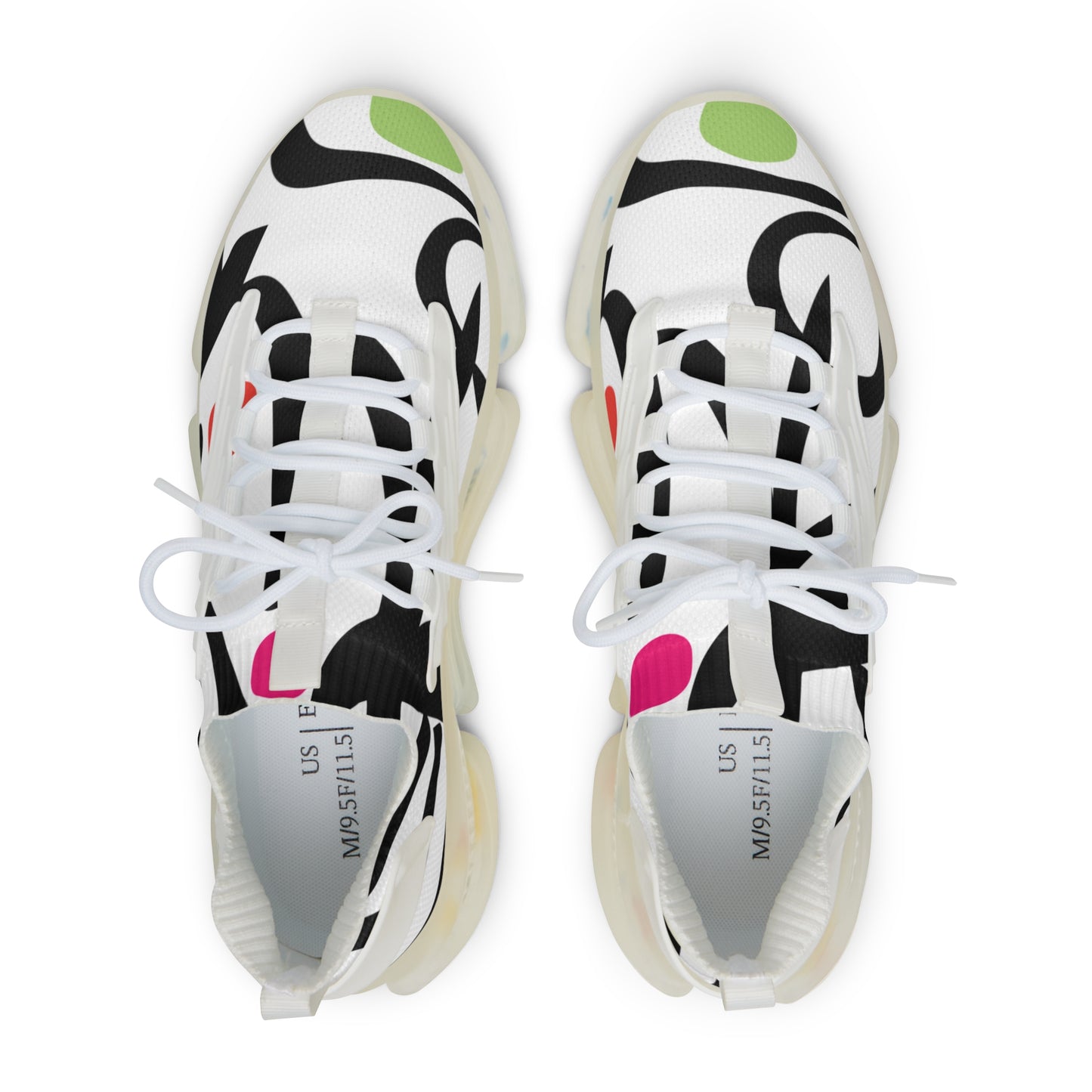 Electric Geometry Men's Mesh Sneakers