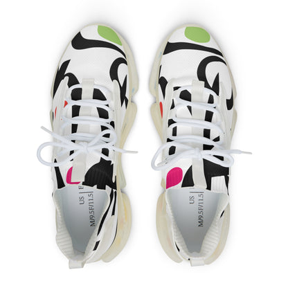 Electric Geometry Men's Mesh Sneakers