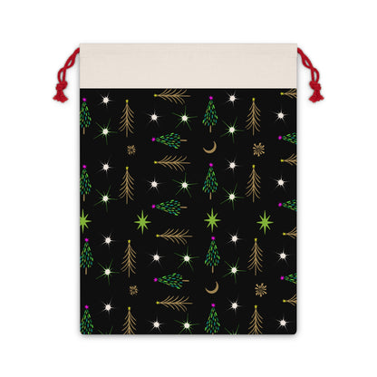 Gold and Green trees Gift Bag