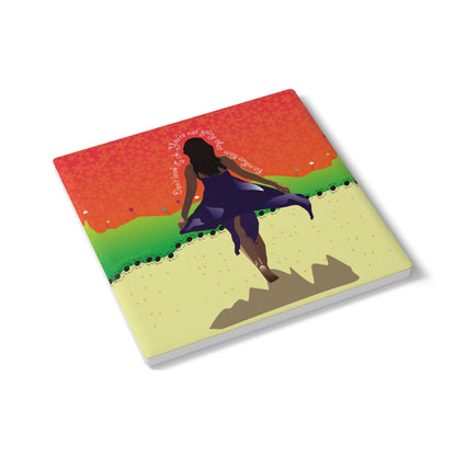 Don't Look Back Ceramic Coaster