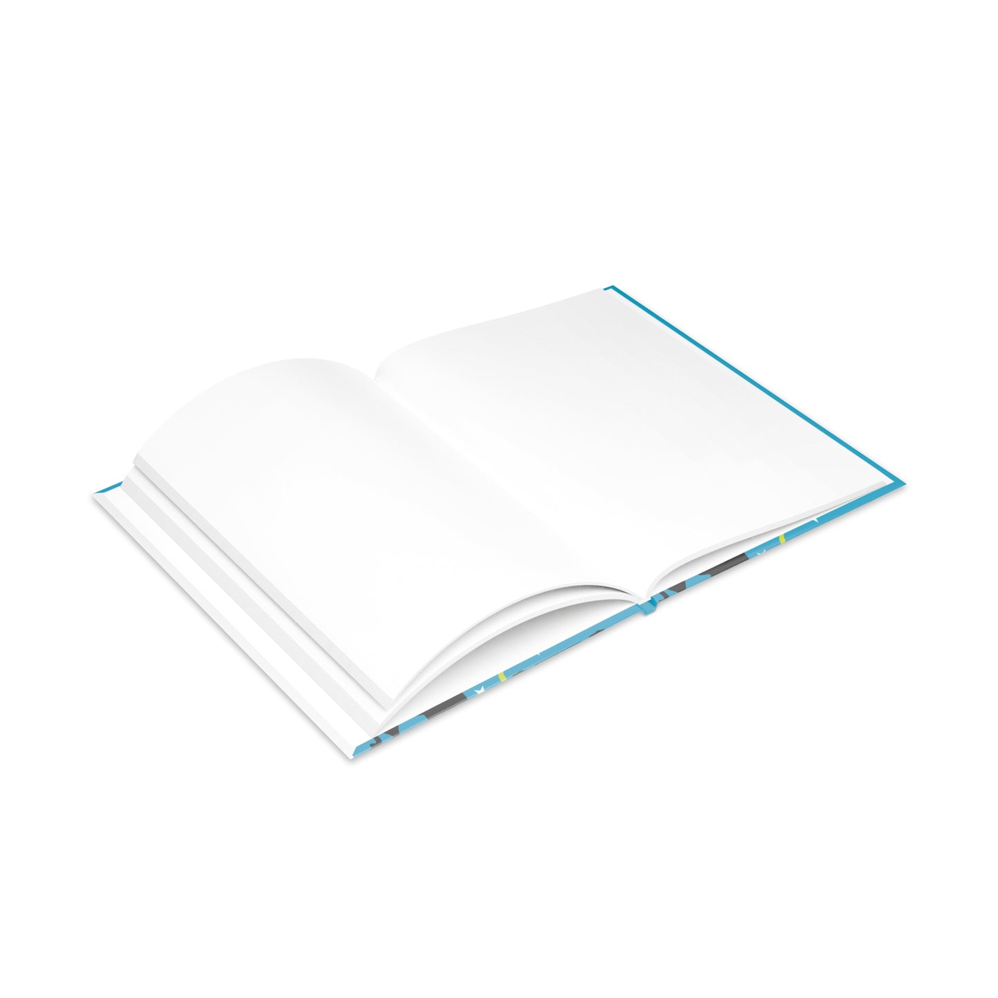 Blue Wicked Whiskers Hardcover Notebook with Puffy Covers