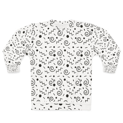 Black and White Unisex Sweatshirt