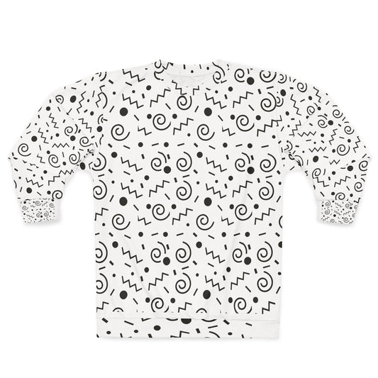 Black and White Unisex Sweatshirt